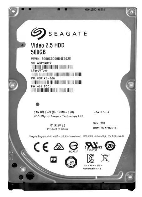 Жорсткий диск Seagate HDD 2,5" SATA 500 Gb 5400 rpm 16 Mb Video (ST500VT000+)