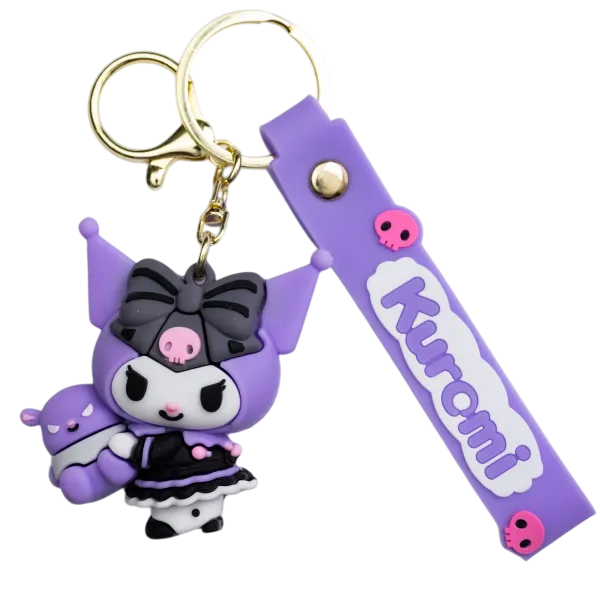 Брелок для ключей Kuromi 4,5х6 см Фиолетовый