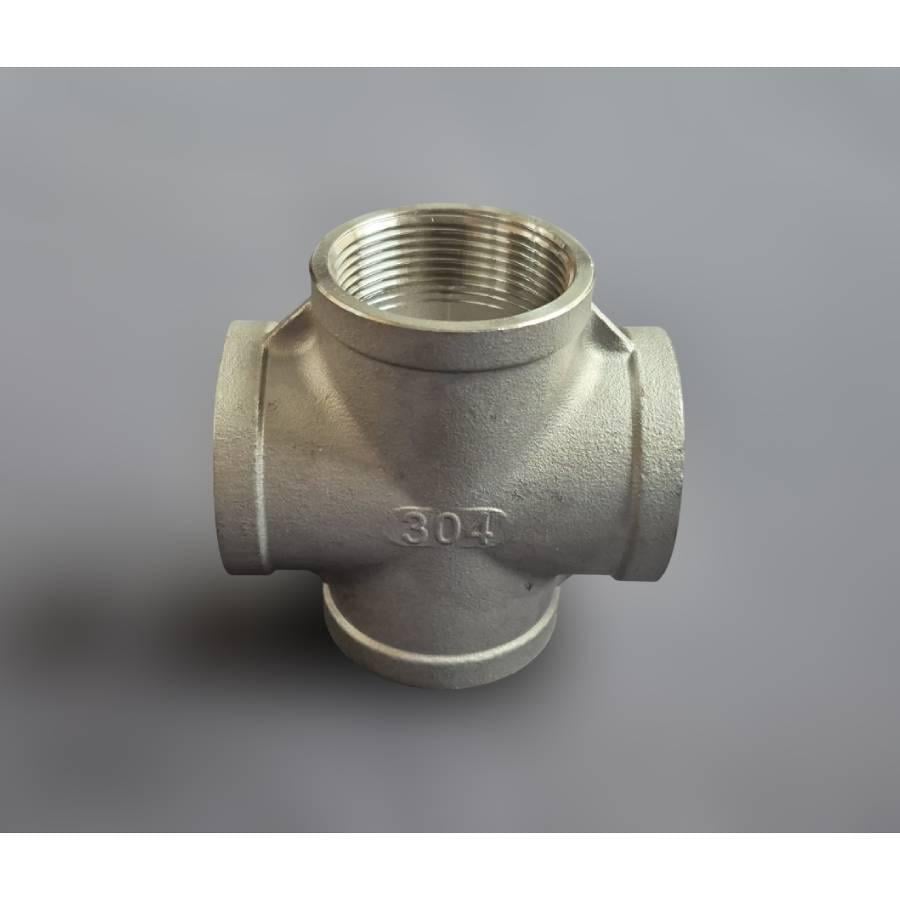 Крестовина муфтовая Ду40 нержавеющая сталь AISI304 ВР BSPP Class 150 90° 1-1/2" (29203333) - фото 9 Крестовина муфтовая Ду40 нержавеющая сталь AISI304 ВР BSPP Class 150 90° 1-1/2" (29203333) - фото 9