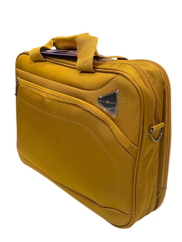 Бьюті-кейс ручна поклажа Snowball 21505/14 жаккард-нейлон Жовтий - фото 2