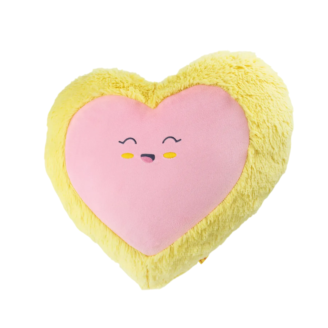 Мягкая игрушка-подушка Kidsqo Сердце из искусственного меха и микроплюша 43 см Розово-желтый (150-98-KD659) Мягкая игрушка-подушка Kidsqo Сердце из искусственного меха и микроплюша 43 см Розово-желтый (150-98-KD659)