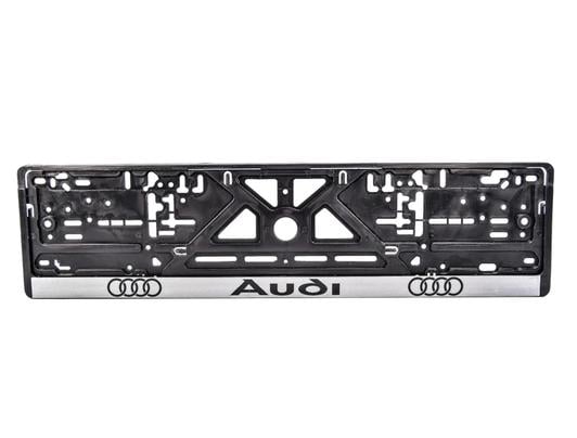 Рамка номера AUDI книга с серой полосой (278295)
