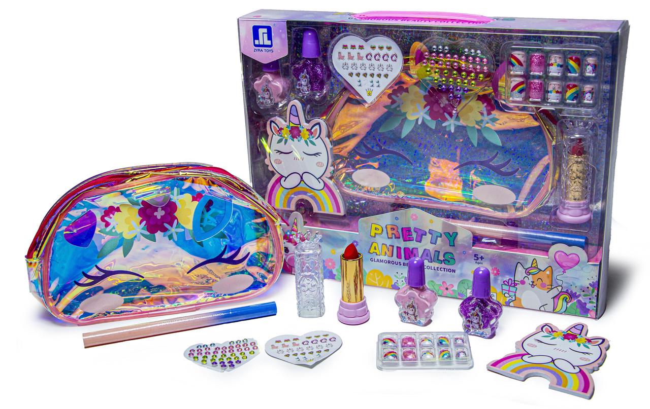 Набор детской декоративной косметики с косметичкой (ZR-36G)