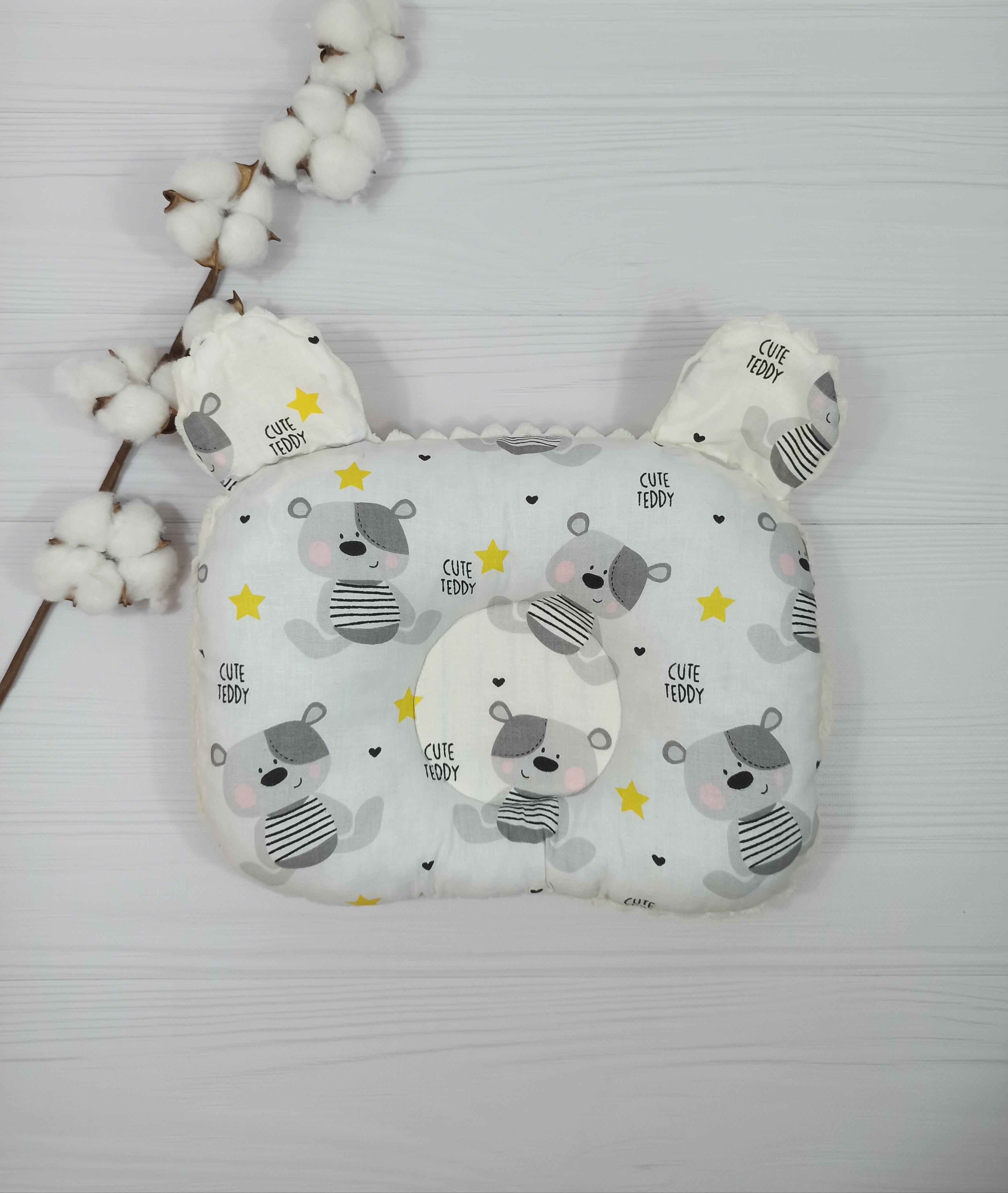 Подушка детская ортопедическая a.l.babybox Панды акробаты 24x32 см Мятный (PO 18166838)