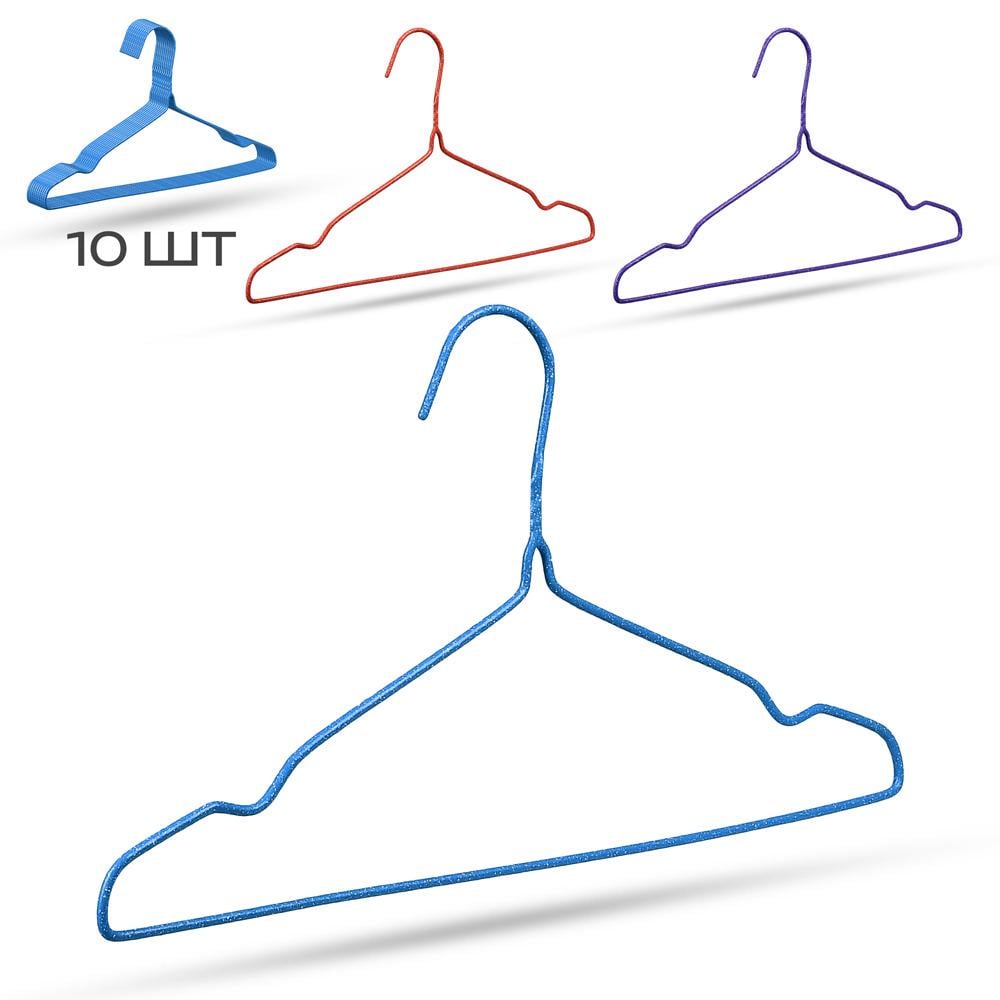 Вішалка антиковзна 10 шт. 40 см (WW02869) Вішалка антиковзна 10 шт. 40 см (WW02869)