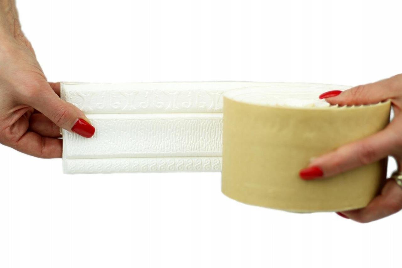 Плінтус гнучкий самоклеючий універсальний 230x5 см Білий - фото 4 Плінтус гнучкий самоклеючий універсальний 230x5 см Білий - фото 4