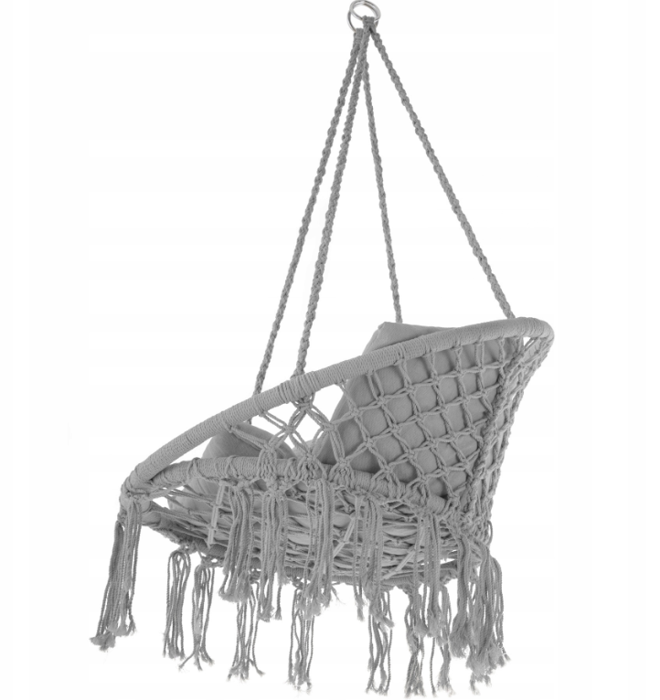 Крісло підвісне з подушкою BOHO Sofotel Сірий (100865) - фото 2 Крісло підвісне з подушкою BOHO Sofotel Сірий (100865) - фото 2