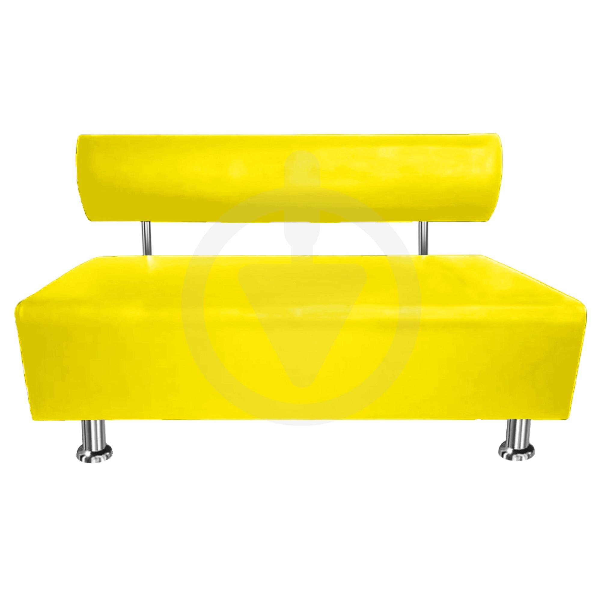 Диван офисный AVVS для ожидания/приемной 150 см с ножками 14 см  Желтый (25808400) - фото 2