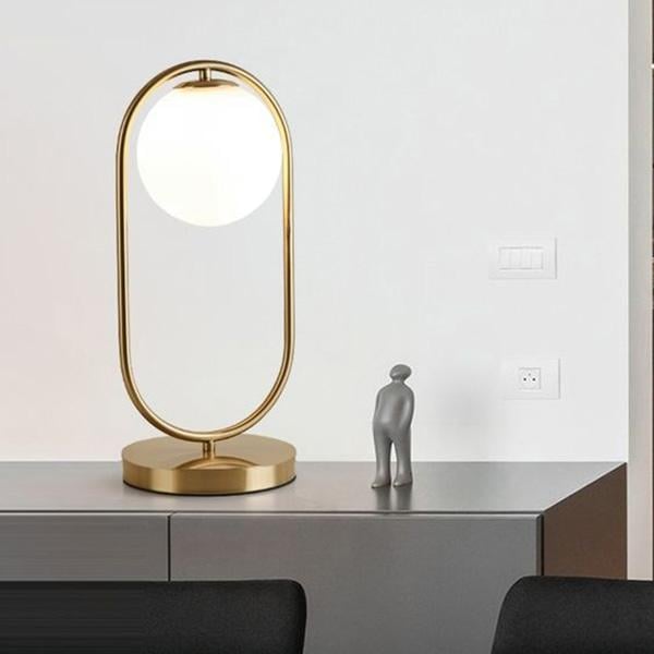 Светильник настольный Berry H45 Gold/White (039052)