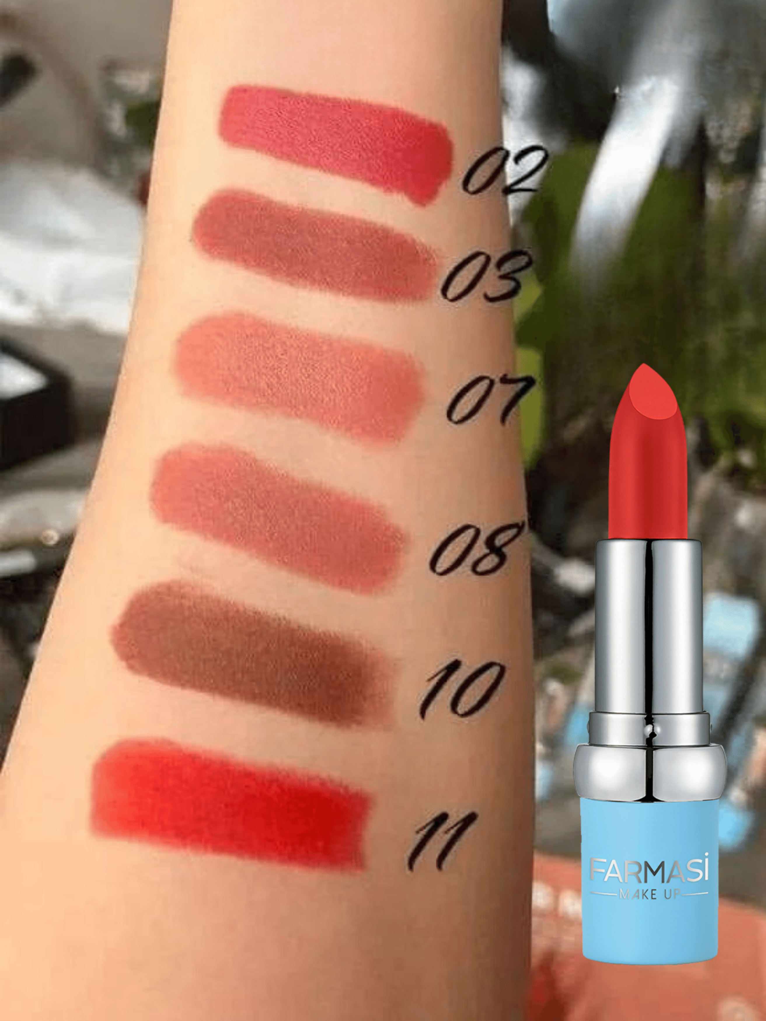 Помада BB матова Farmasi 11 Закохана 4 г (77627826) - фото 3 Помада BB матова Farmasi 11 Закохана 4 г (77627826) - фото 3