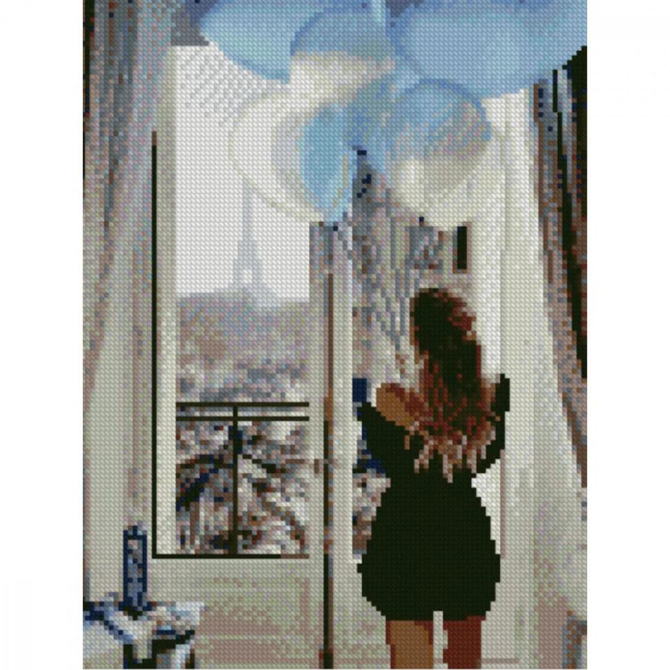 Алмазная мозаика Strateg Утро в День Рождения 30х40 см (HX064)