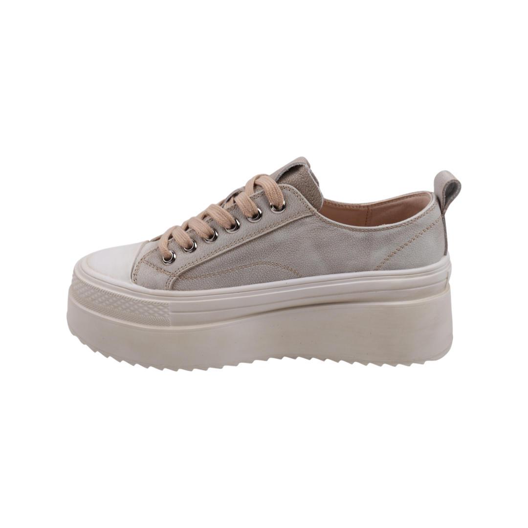 Кеды женские Berisstini из кожи Бежевый (92-22DTC 37) - фото 2 Кеды женские Berisstini из кожи Бежевый (92-22DTC 37) - фото 2