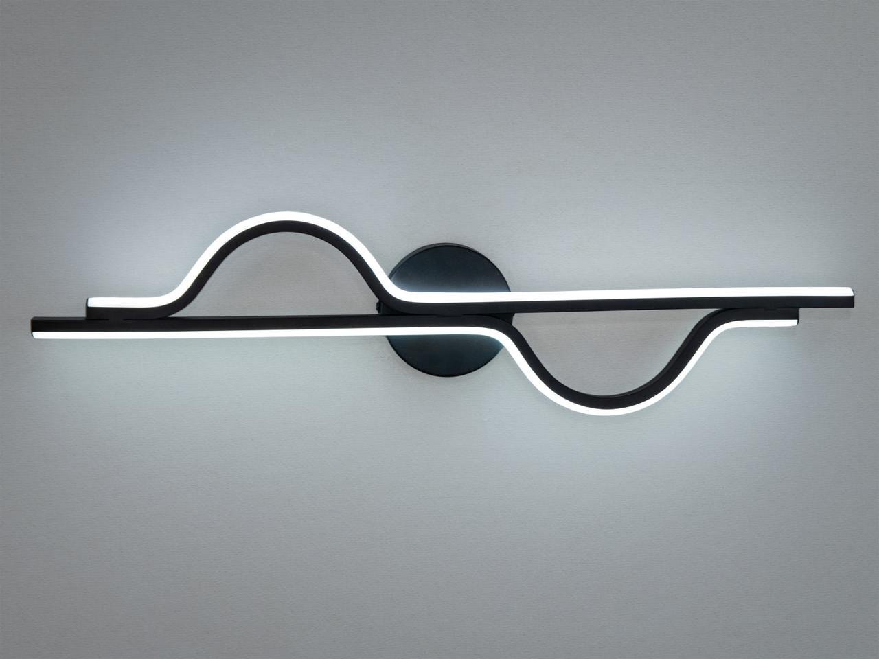 Світильник світлодіодний настінний 30W Чорний (9101-600BK-LS) - фото 3 Світильник світлодіодний настінний 30W Чорний (9101-600BK-LS) - фото 3