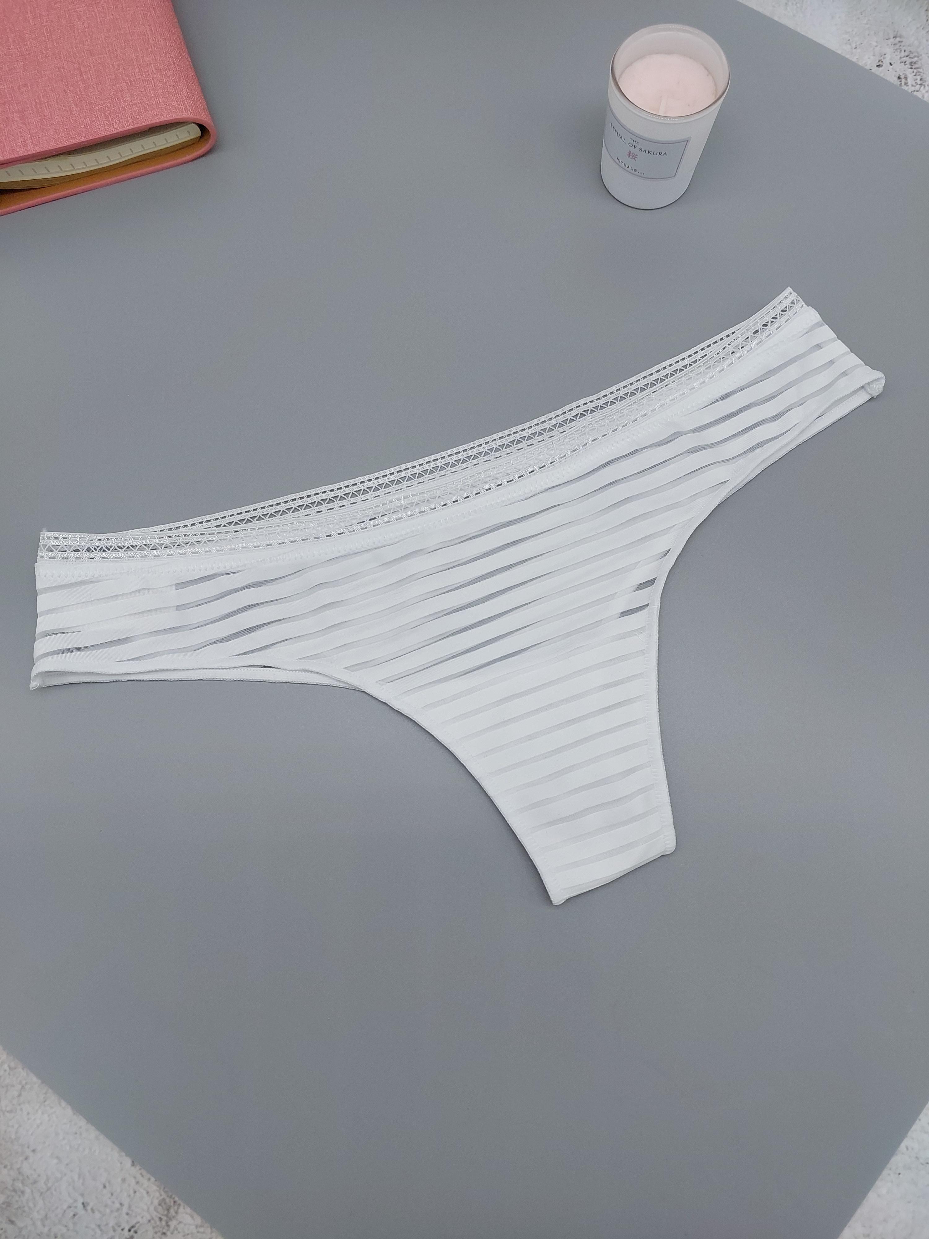 Трусики Coeur Joie в полоску L Белый (2267-3) Трусики Coeur Joie в полоску L Белый (2267-3)