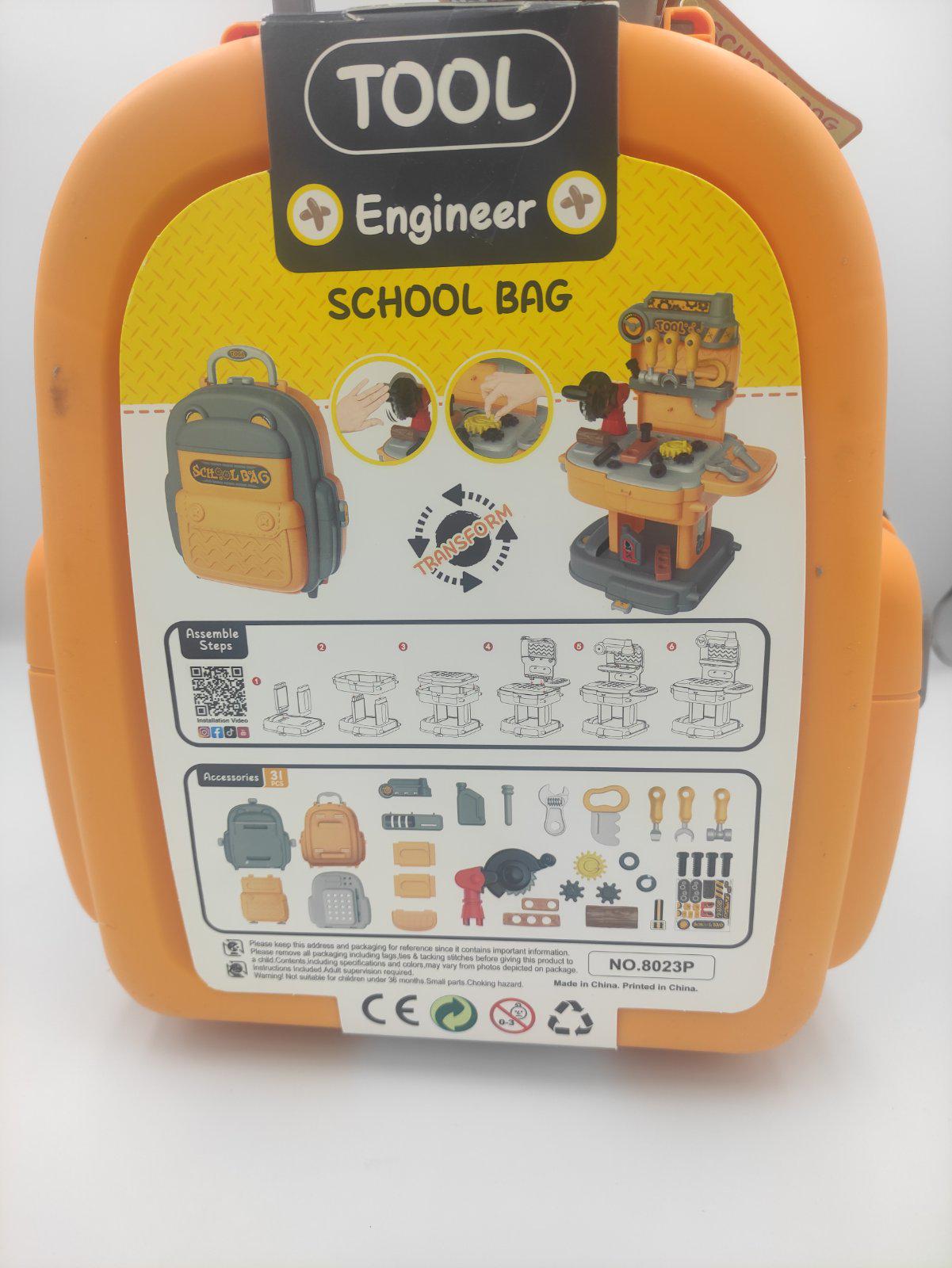 Детский игровой набор инструментов в рюкзаке для мальчика (4456) - фото 3 Детский игровой набор инструментов в рюкзаке для мальчика (4456) - фото 3