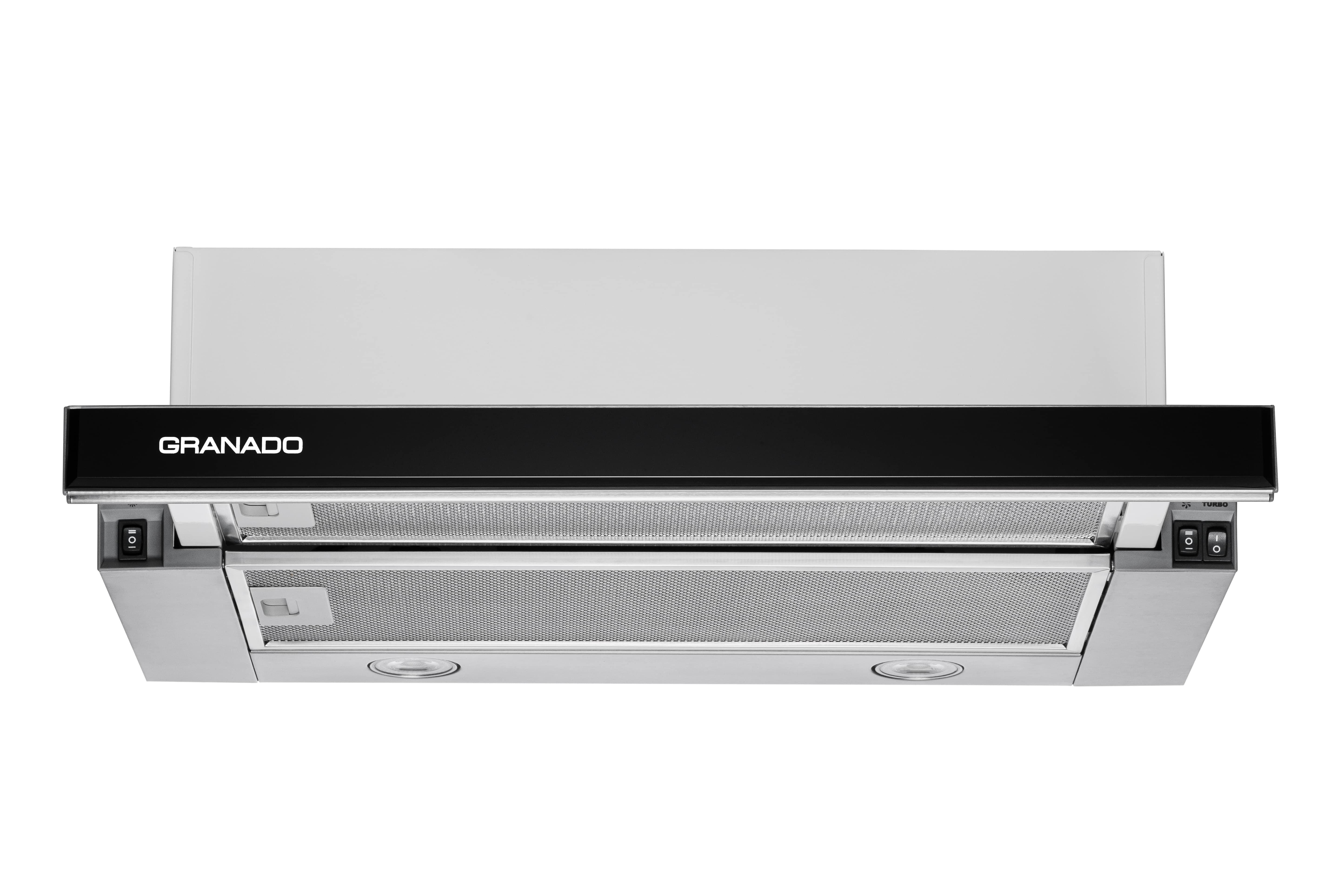 Витяжка GRANADO Telde 603-700 inox Black glass - фото 2