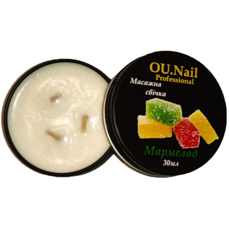 Свеча массажная смягчающая для кожи рук и ног Мармелад