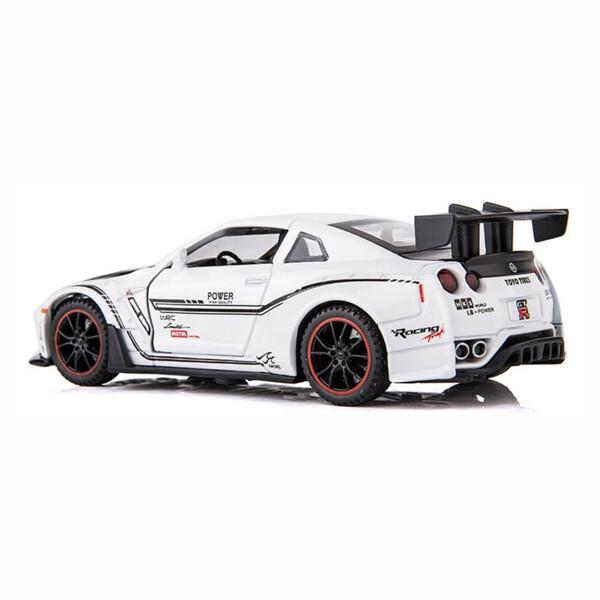 Іграшка машинка Nissan GTR R35 15 см Білий (59579) - фото 3