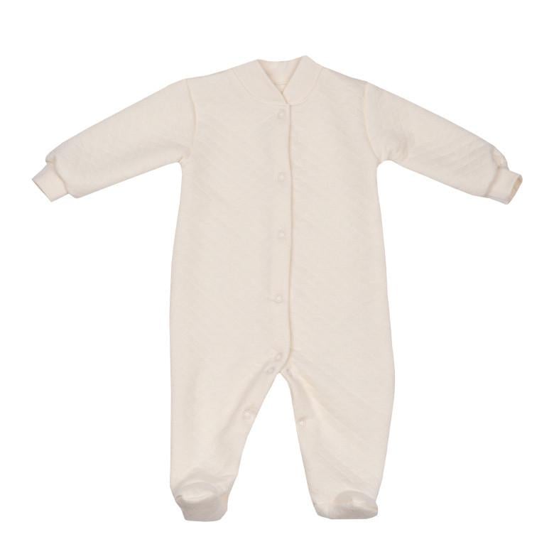 Человечек детский универсальный Gabbi KB-23-5 на кнопках теплый 74 см Молочный (13810)