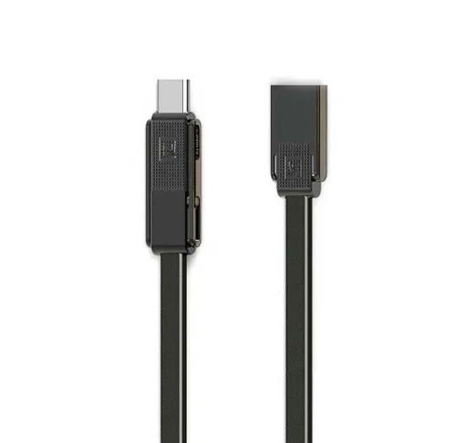 Кабель Remax RC-070th Combo 3в1 Gplex Lightning to microUSB/Type-C 1 м Серый/Черный (6954851267225)