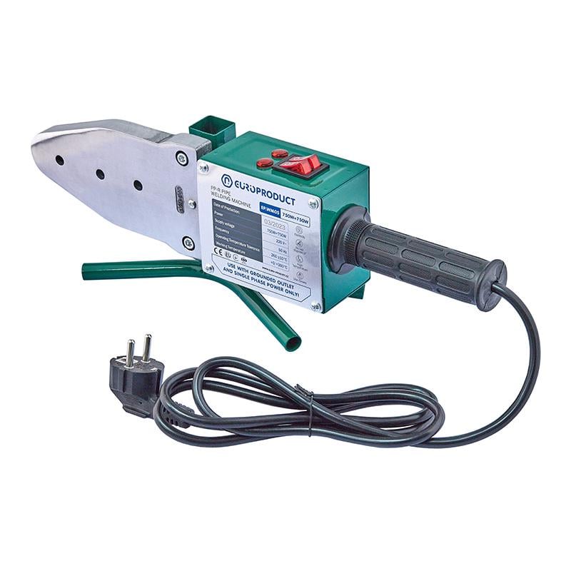 Паяльник Europroduct EP.WM05 для полипропиленовых труб с плоскими насадками 20/40 мм (OL-EP6095)