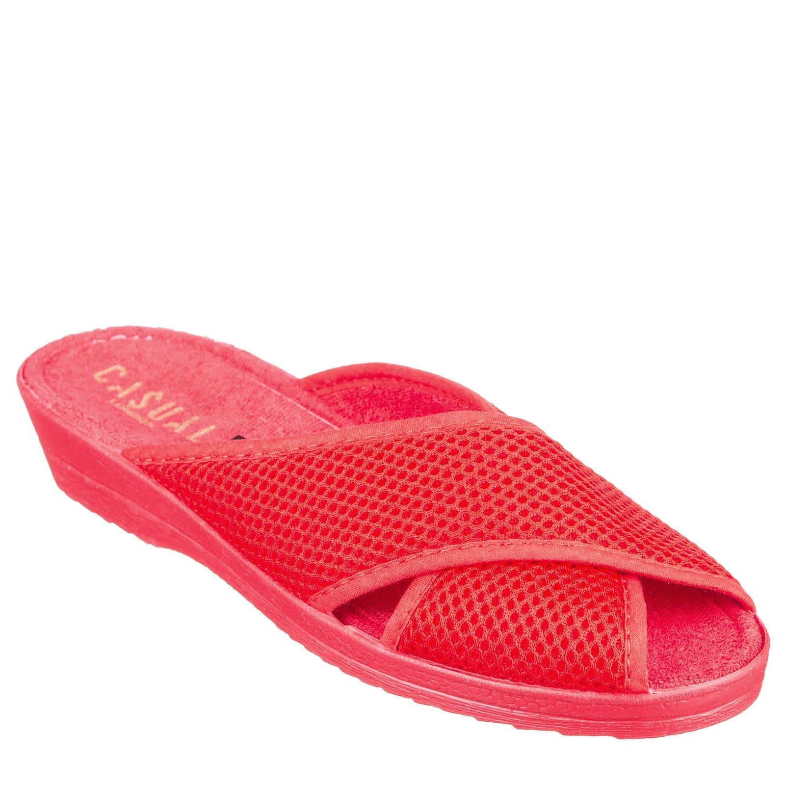 Шлепанцы женские Casual р. 37 Красный (91814749)
