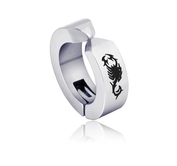 Сережки-кліпси чоловічі із скорпіоном на одне вухо (2013919547)