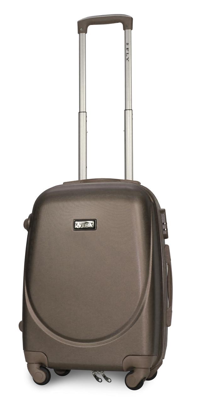 Чемодан пластиковый Fly 310 S на 4 колесах Шампань (CEKRBFL310SM4SHA) - фото 3