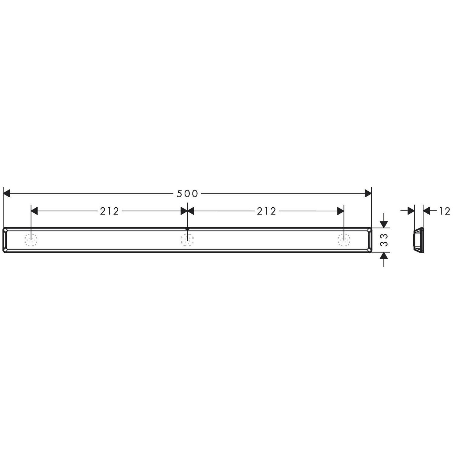 Штанга для душа Hansgrohe WallStoris 27902670 Черный (145320) - фото 2