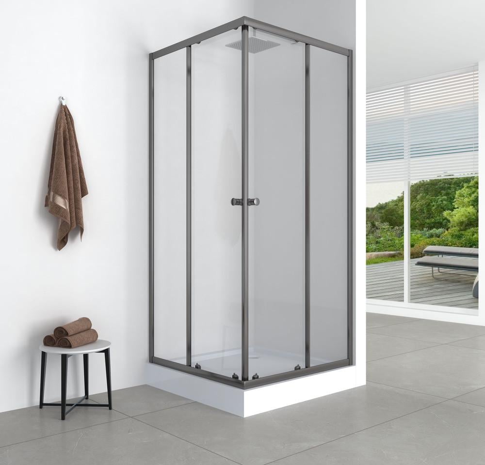 Душевая кабина без поддона MIXXUS CUBIC SC01-90x90x185-TR прозрачное стекло 4 мм Graphite (MI6907) - фото 5 Душевая кабина без поддона MIXXUS CUBIC SC01-90x90x185-TR прозрачное стекло 4 мм Graphite (MI6907) - фото 5