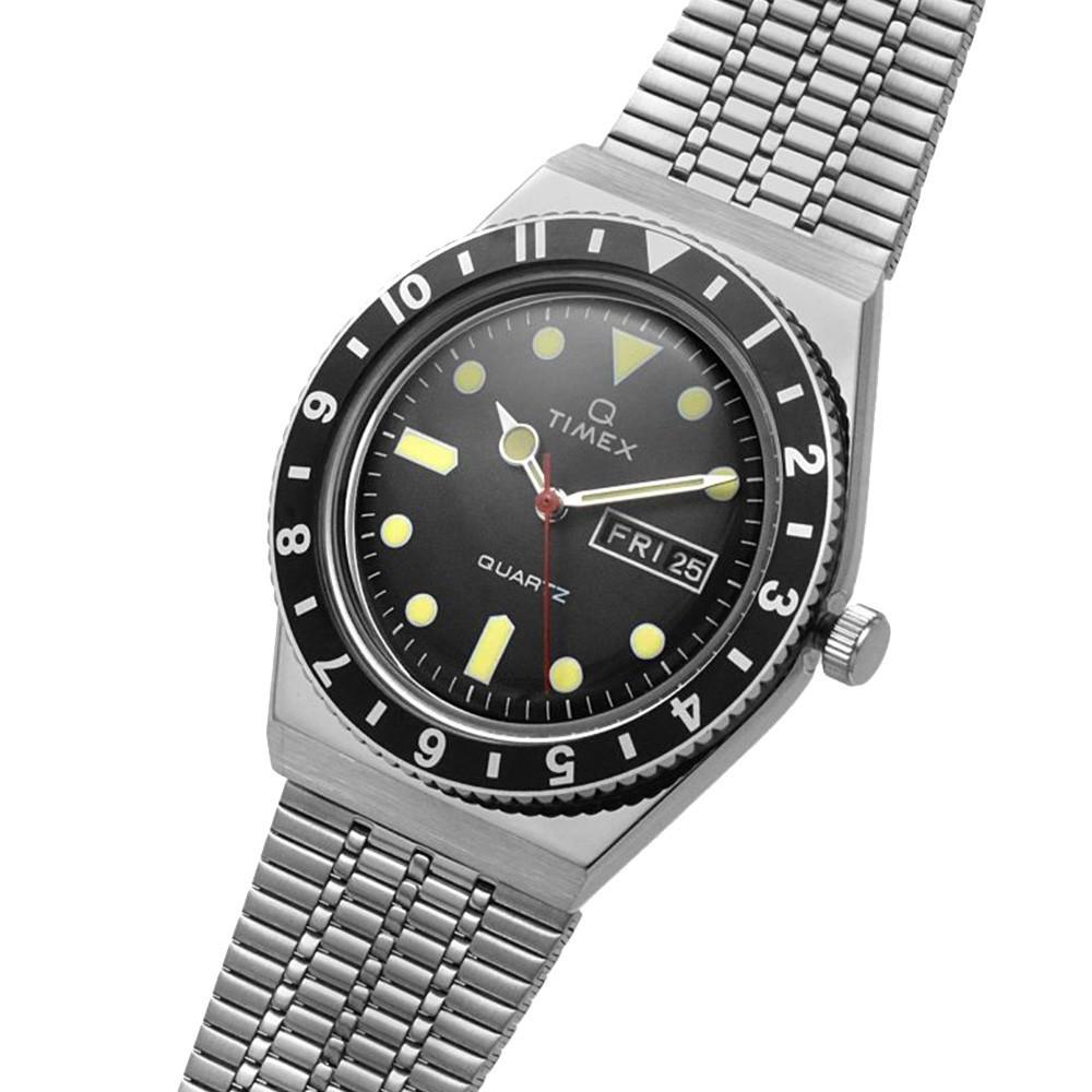 Наручний годинник чоловічий Timex Q Diver кварцевий Silver (Tx2u61800) - фото 2 Наручний годинник чоловічий Timex Q Diver кварцевий Silver (Tx2u61800) - фото 2
