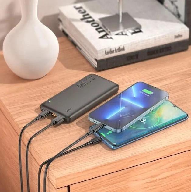 Павербанк Hoco J101 Astute 10000 mAh 22,5 W Black (000222) - фото 3