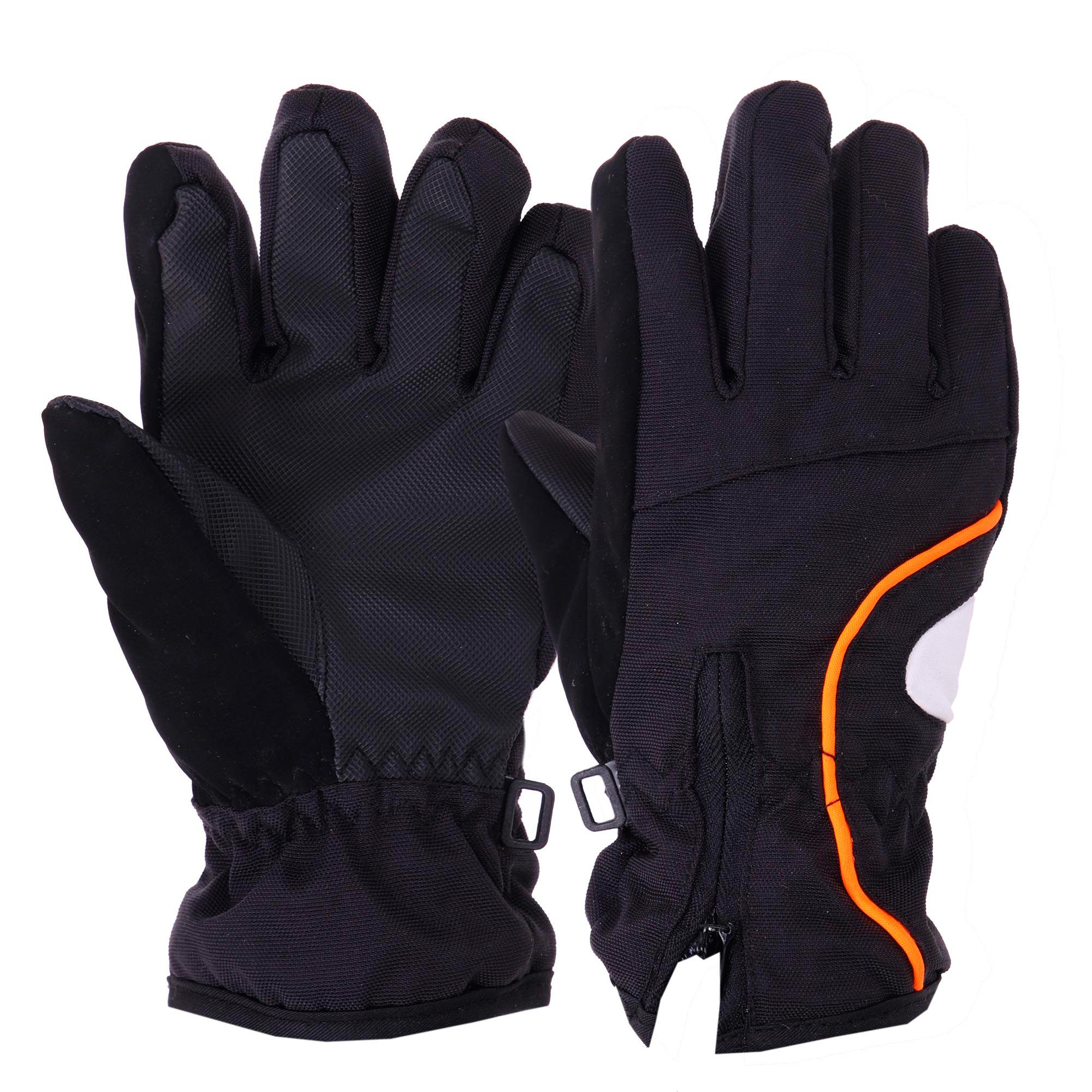 Рукавички гірськолижні  Zelart C-3258 L-XL Чорний (DR007588)