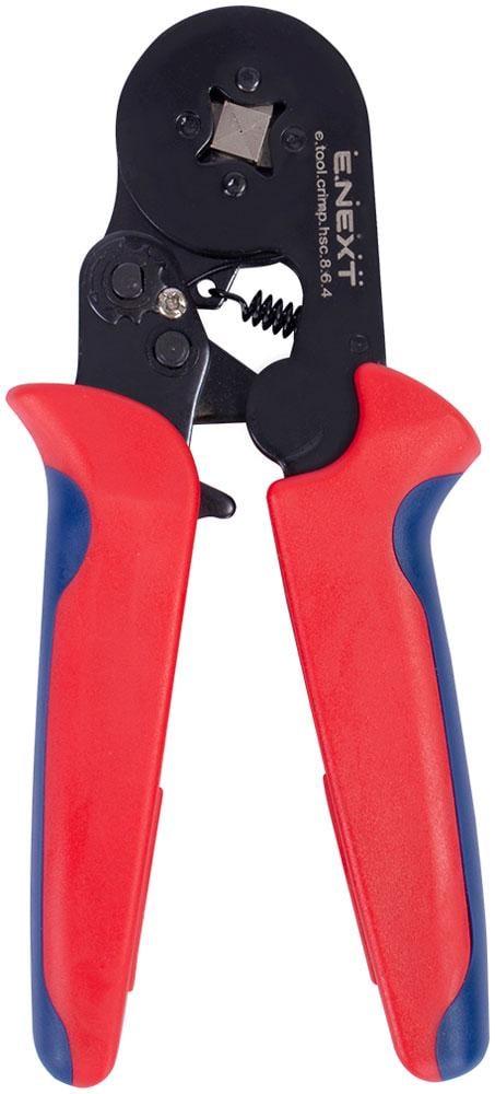Клещи четырехгранные E.NEXT e.tool.crimp.hsc.8.6.4 0,08-6 мм2 для изолированных наконечников (t002015) - фото 2