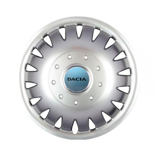 Автомобильные колпаки SKS 320 R15 с логотипом Dacia 4 шт. Серебристый
