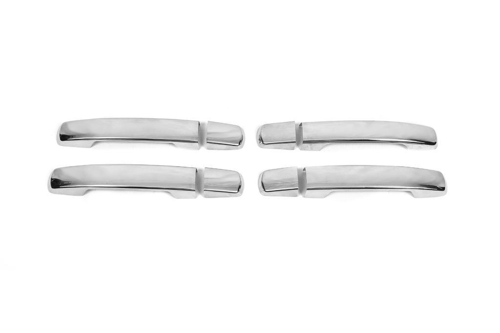 Накладки на ручки Carmos без дырки под ключ для Nissan Qashqai 2007-2010 нержавеющая сталь 4 шт. 88071