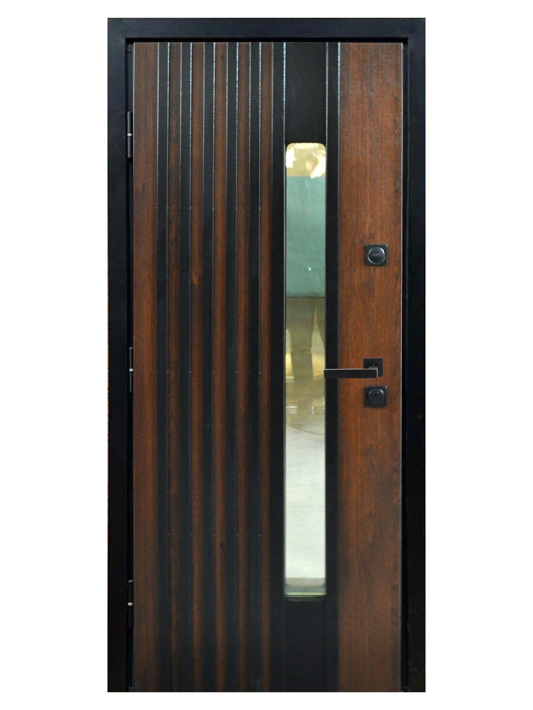 Дверь входная Максимум NPL26 2040х960 мм Дуб темный (72500597)