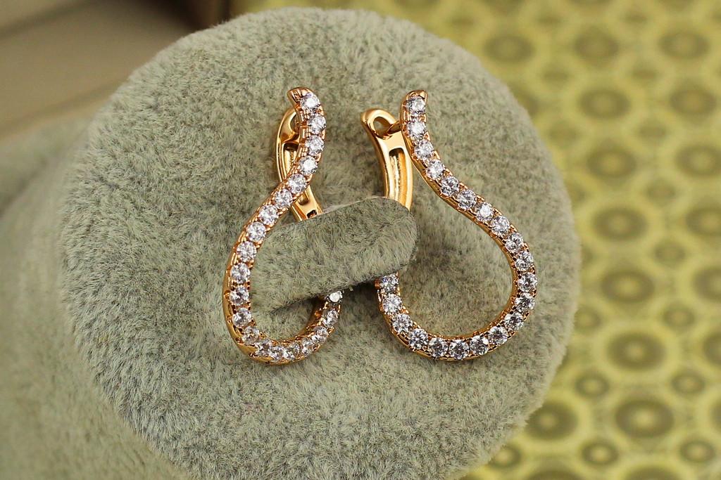 Серьги Xuping Jewelry Дужка 2,8 см Золотистый (2271243714)