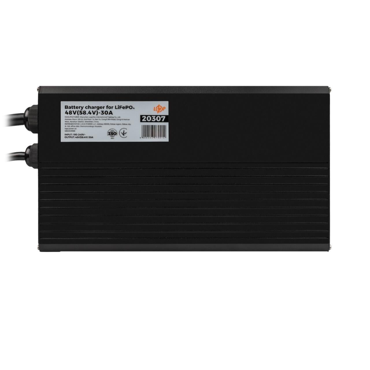 Зарядний пристрій для акумуляторів LiFePO4 48V 58,4V-30A-1440W-LED (3146968747)