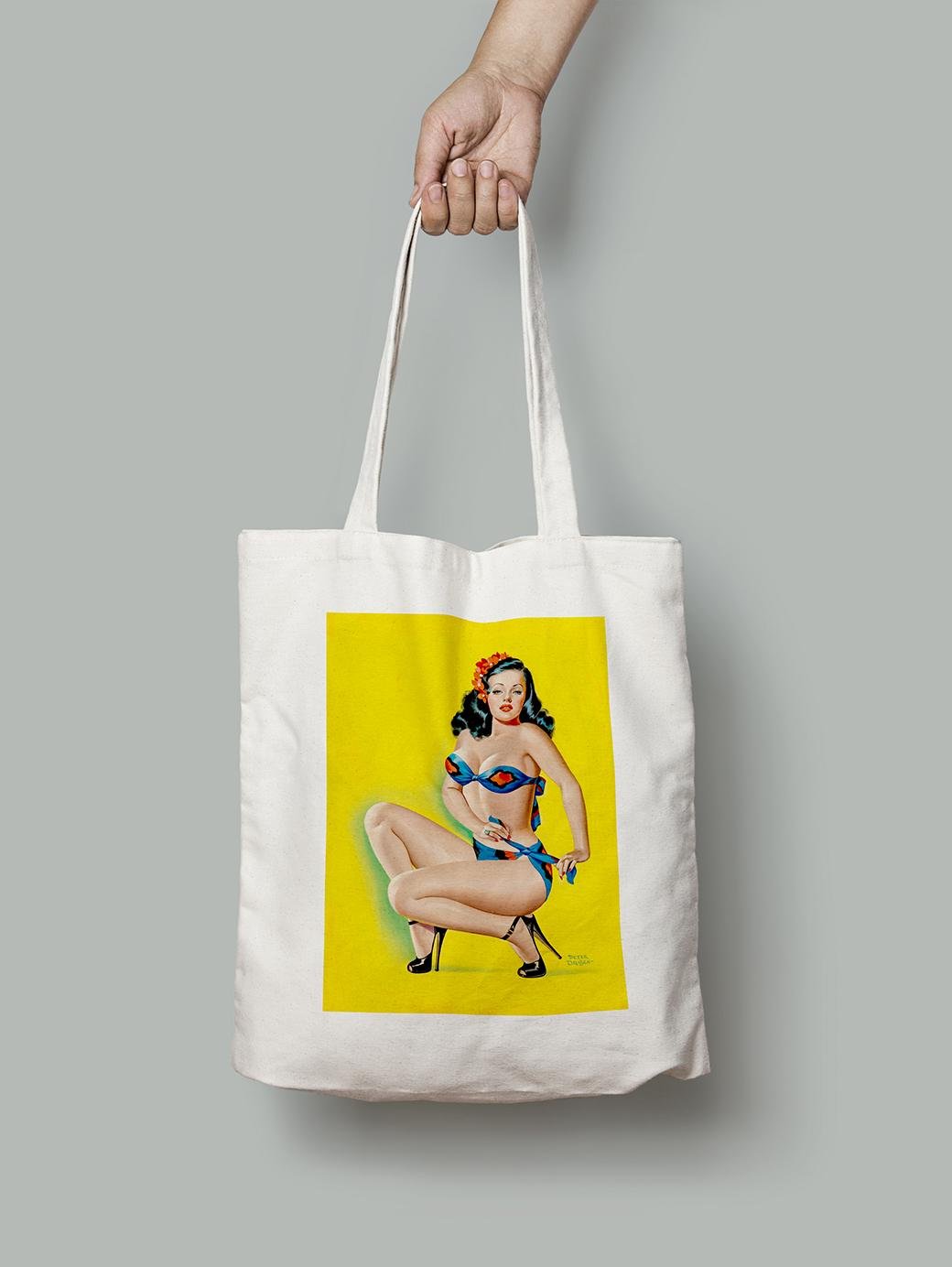 Эко-сумка Пин Ап в бикини. Питер Дрибен шопер (pin_up0030013_Bag)