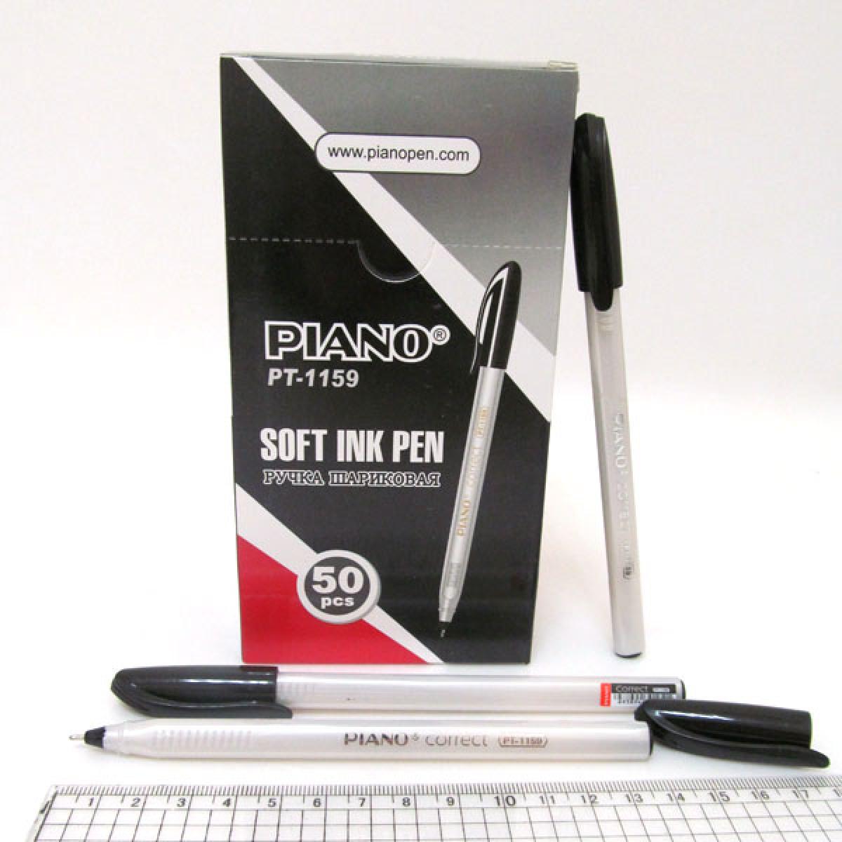 Ручка масляна piano correct 50 шт. в уп. 1159-pt-bk Чорний (MTT-131329)