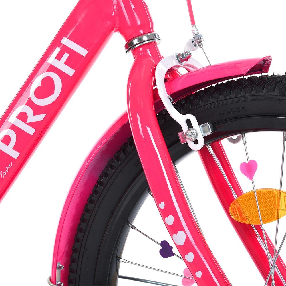 Велосипед для дівчинки PROF1 Princess 20" з багажником Малиновий - фото 4 Велосипед для дівчинки PROF1 Princess 20" з багажником Малиновий - фото 4