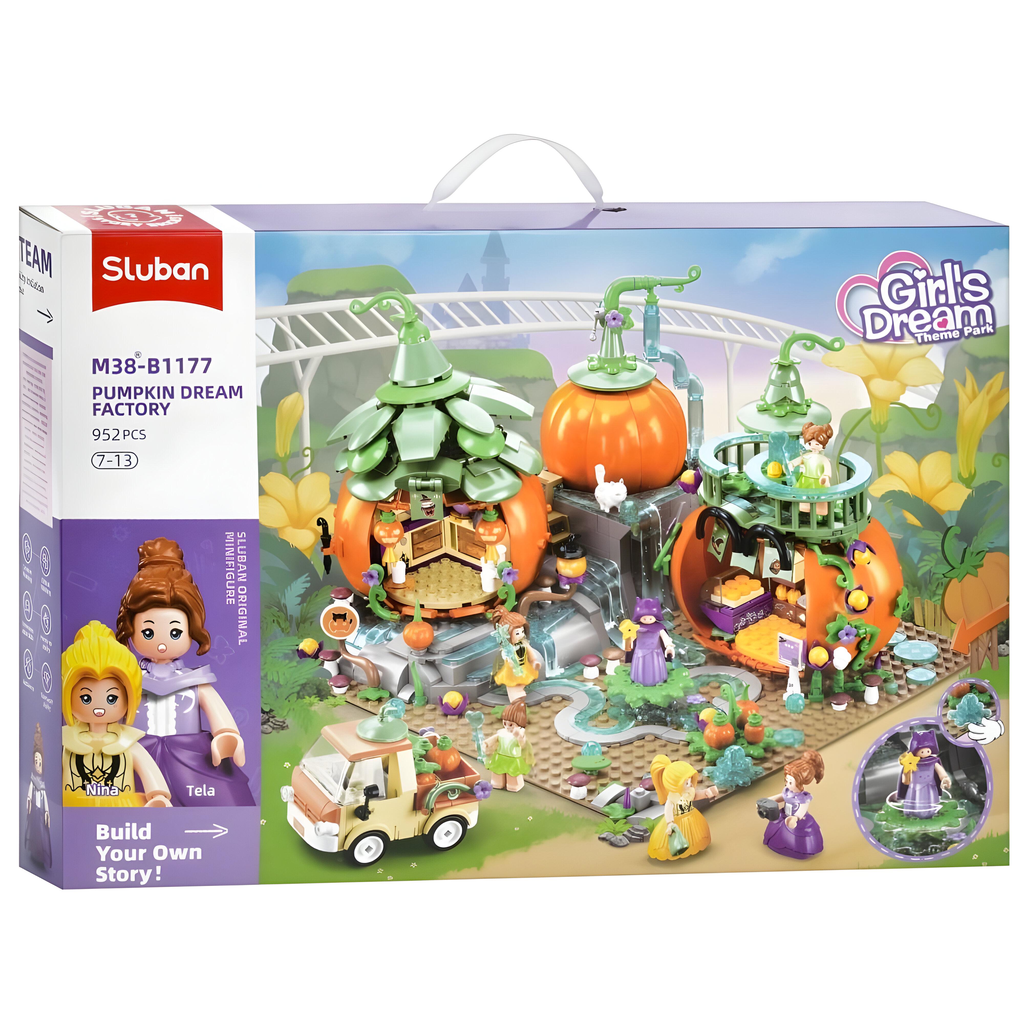 Конструктор Sluban Дом-тыква 952 деталей (M38-B1177) - фото 2 Конструктор Sluban Дом-тыква 952 деталей (M38-B1177) - фото 2