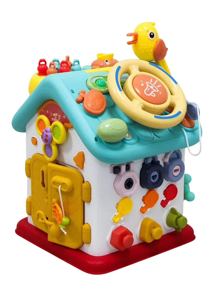 Бизиборд-домик WToys 62638 с озвучкой на украинском языке