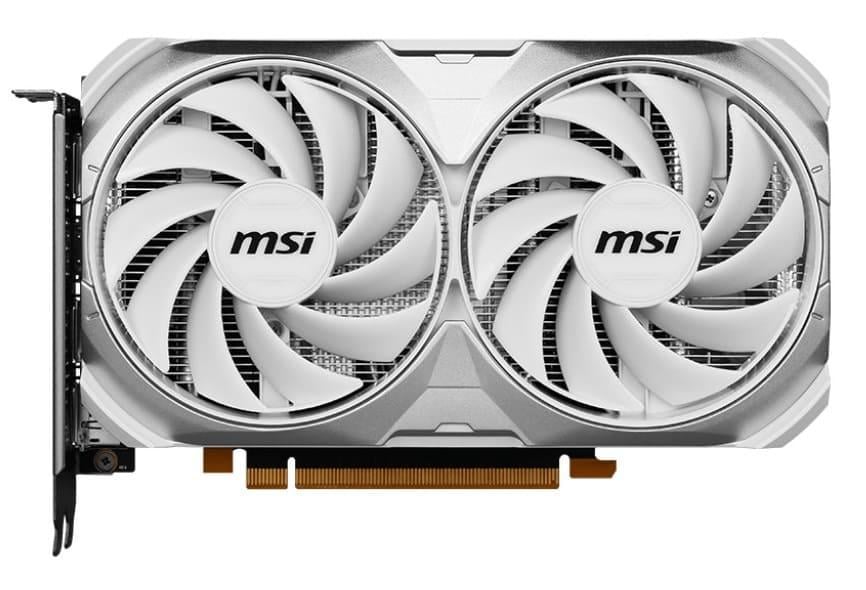 Відеокарта MSI RTX 4060 8GB Ventus 2X White OC GeForce RTX 4060 Ventus 2X White 8G OC GDDR6 128 bit PCI-E 4.0x8 - фото 1