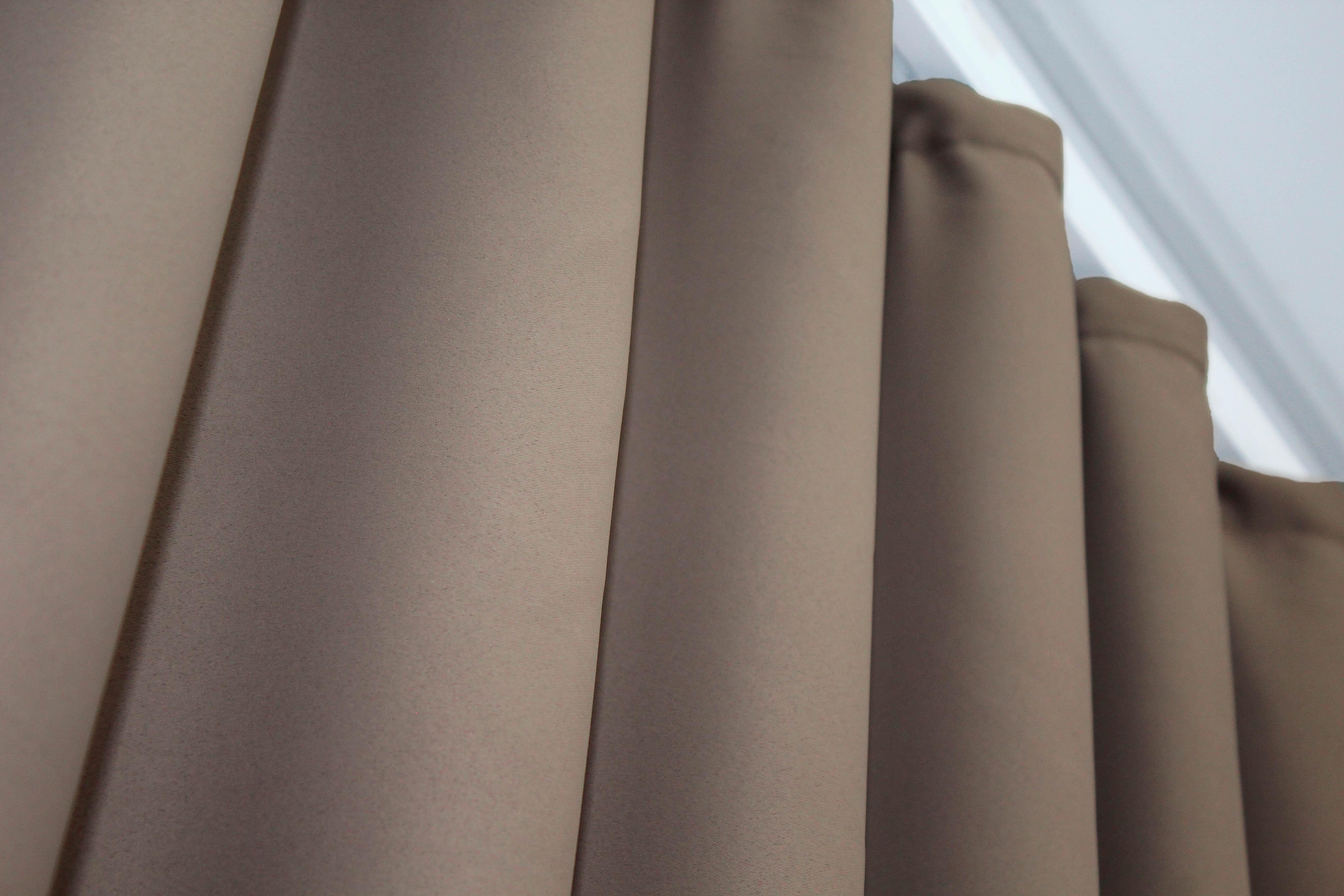 Комплект готових штор VR-Textil Блекаут Bagema Rvs № 1289 150х270 см 2 шт. Какао (33-0147) - фото 7 Комплект готових штор VR-Textil Блекаут Bagema Rvs № 1289 150х270 см 2 шт. Какао (33-0147) - фото 7