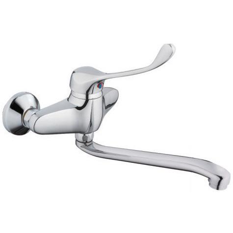 Змішувач для умивальника Frap F4654 1036375 ліктьовий Хром (102551)