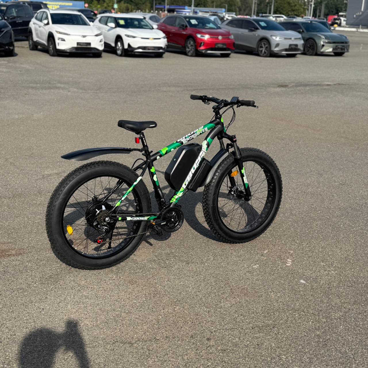 Велосипед з Е-комплектом Crossover 2025 48 В 750 Вт MXUS 15 Ah/ до 55 км запас ходу 26х4,0" Green - фото 3 Велосипед з Е-комплектом Crossover 2025 48 В 750 Вт MXUS 15 Ah/ до 55 км запас ходу 26х4,0" Green - фото 3