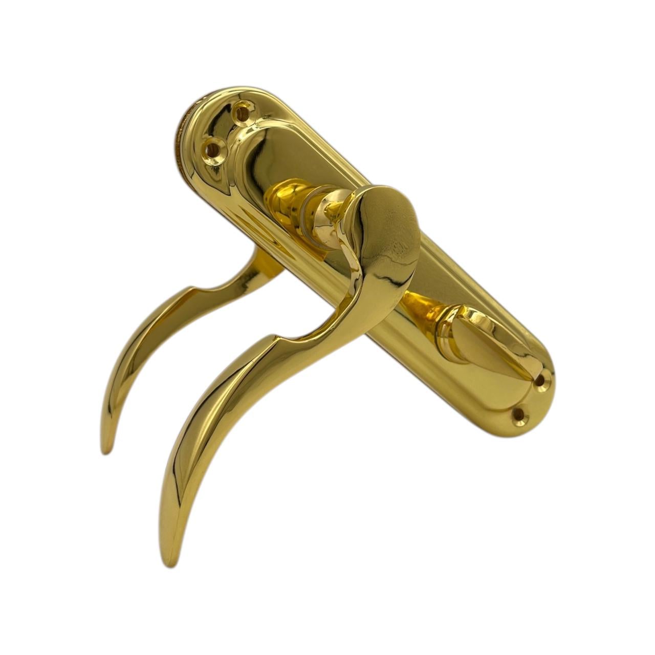 Дверні ручки міжкімнатні під защіпку цинкові Fuaro Simfonia GP WC-62 мм (370034)