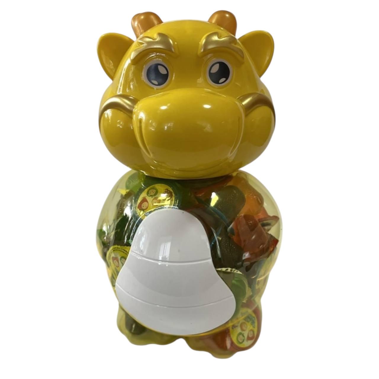 Желе фруктове в банці-скарбничка Fruit Jelly Дракон 100 шт. Жовтий (00000006549)